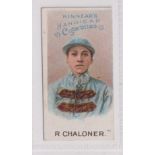 Cigarette card, Kinnear, Jockeys, large caption, type card, R Chaloner (gd) (1)