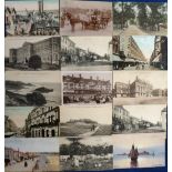 Postcards, Channel Islands, a collection of approx. 100 cards RP's and printed, inc. Rail Company
