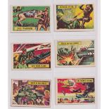 Trade cards, A&BC Gum, Battle cards (set, 73 cards) (gen gd, checklist marked)