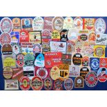Beer labels, a selection of approx. 60 labels, (10 'with contents'), various brewers, shapes and