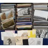 Postcards, a large collection of approx. 1500 mostly modern cards (4 albums, 3 boxes) inc. Aviation,