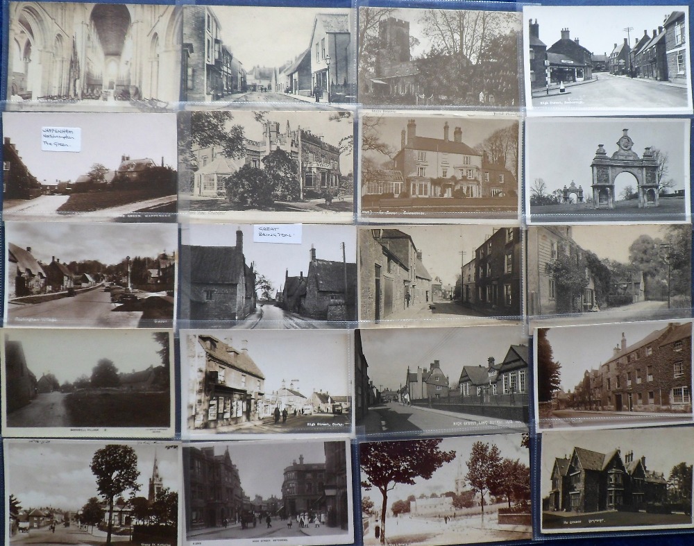 Postcards, Northamptonshire, a further collection of approx. 80 cards with RP's of High St