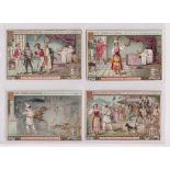 Trade cards, Liebig, scarce German language issue, S322, Pierrot Unwell (set, 6 cards) (gen gd)