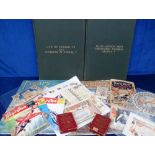 Ephemera, a quantity of assorted items to include 2 commemorative cotton handkerchiefs (Haig &