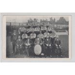 Football postcard, Southampton FC, printed teamgroup & officials postcard, 1904/05 (postally used