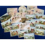 Ephemera, Tony Warr Collection, 25 Victorian greetings and trade cards all featuring frogs. Subjects