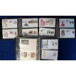Stamps, Spain collection of FDCs in 3 albums, 1990 including Olympics, roughly 150