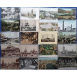 Postcards, a collection of approx. 75 Exhibition cards inc. Earls Court Great Wheel 1904, Irish