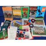 Sport, box containing a mixed selection of items inc. football programmes from 1960s onwards with