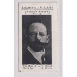 Cigarette card, Taddy, Leading M.L.A's (South Africa), type card, 'The Hon. J.A.C. Graaf' (gd) (1)