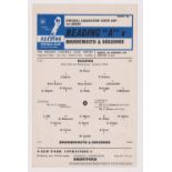Football programme, Reading v Bournemouth, 9 November, 1964, FA Youth Cup, single sheet (vg) (1)