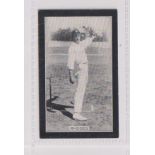 Cigarette card, Smith's, Champions of Sport (Blue back), Cricket, type card Rhodes, Yorkshire (