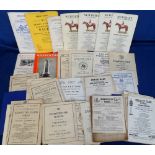 Horse Racing, 50+ racecards, 1940s - 1960s, various courses to include Lincoln 1940, Manchester