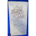 Ephemera, a Raphael Tuck & Sons folder entitled 'Six Upright Studies of Roses by Kate Sadler.