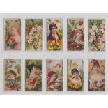 Cigarette cards, USA, Duke's Cigarettes, Floral Beauties & Language of Flowers, (48/50 missing White