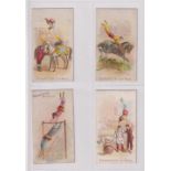 Cigarette cards, USA, Lorillard, Circus Scenes, un-numbered, 4 different cards, (different to