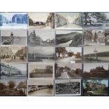 Postcards, Northumberland, a selection of approx. 35 topographical cards of Northumberland, with