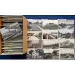 Photographs, Rail, a collection of over 500 railway station photos, interior and exterior views,