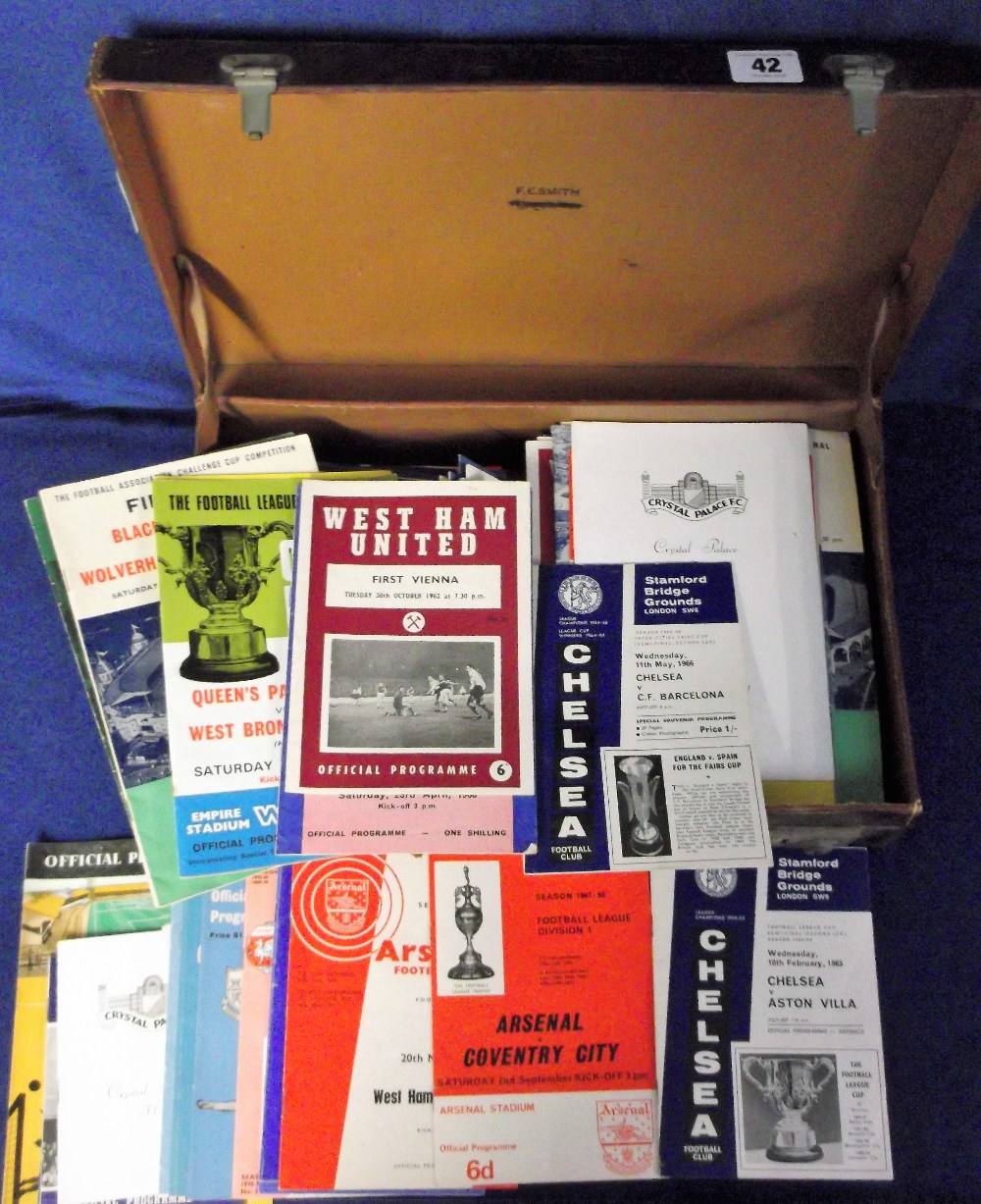 Football programmes, collection of 150+ general league, Cup, Internationals, Cup Finals etc,