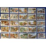 Trade cards, Liebig, a collection of 12 sets, Italian language issues S941, S942, S945, S954, French