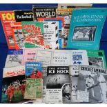 Sport, a mixed selection of programmes, magazines, annuals, brochures etc, 1940s onwards, various