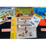 Meccano Instruction Booklets, 11 booklets dating from the 1940s to the 1970s sold together with 1