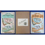 Tobacco advertising, Player's, 2 company price booklets Dec 1901 with 18 pages and Sept 1910 with 24