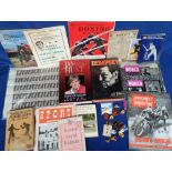 Mixed sports selection, inc. boxing, cricket, speedway, motor racing etc., noted original 1914