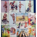 Postcards, Comic, a selection of approx. 80 mixed age comic cards. Artists inc. Ibbetson (