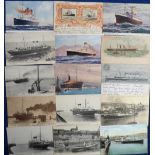 Postcards, Shipping, a collection of approx. 70 cards inc. Naval, Paddle-Steamer, LL's, Advertising,
