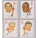 Football Autographs, Trade cards, Arsenal FC, CCC Ltd, Cup Winners 1992-1993, complete sets of 15