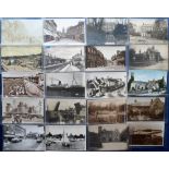 Postcards, a collection of approx. 70 cards of Dorset with RP's of West St Blandford, Salisbury St