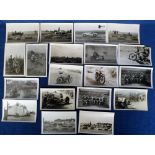 Motorsport, 19 1940s b/w photographs of various motorsports to include motor racing (Fangio, Rolt,