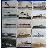 Postcards, Shipping, a mixed collection of approx. 80 cards mainly liners, naval, paddle steamers