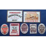Beer labels, Fordham's, Ashwell, Herts, a mixed selection of 7 labels including 1937 label for