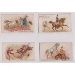 Cigarette cards, USA, Lorillard, Circus scenes, un-numbered, 7 different cards (all pictured on