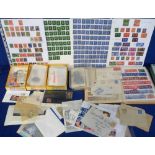 Stamps, Box of GB stamps in stockbooks, boxes, packets and loose QV-QEII mint and used, including