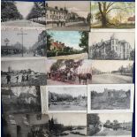 Postcards, a collection of approx. 160 mixed printed UK cards, the majority street scenes and