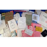 Ephemera, circa 250 items of assorted ephemera dating from the 1850s to the 1970s to include