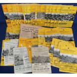 Football programmes, Oxford United, a collection of 100+ home programmes, some duplication, mostly