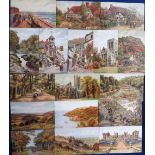 Postcards, A R Quinton, a collection of approx. 60 Art cards, various UK scenes inc. Bexhill,