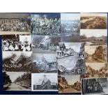 Postcards, Surrey, a mixed age collection of 100+ cards and photos of Camberley and surrounding