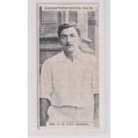 Cigarette card, Rutter, Cricketers' Series, type card, no 3, Mr C B Fry Sussex (possible sl trim,