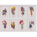 Cigarette cards, Westminster, Women of Nations, 'M' size (set, 50 cards) (gd)