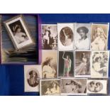 Postcards, Theatre, a collection of approx. 230 Edwardian actors and actresses inc. Dare Sisters,