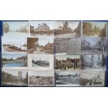 Postcards, a collection of 50 cards of Essex with RP's of Gilston (village), Quay Parkeston, Harwich