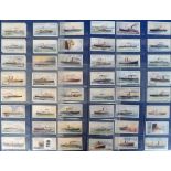 Cigarette cards, Mitchell's, River & Coastal Steamers (set, 70 cards) (gen gd)