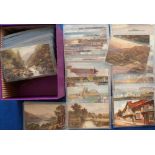 Postcards, a collection of over 200 mainly Tuck published scenic oilette cards inc. early Tuck