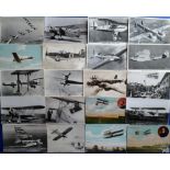 Postcards, Aviation, a collection of approx. 80 cards RP's, printed and artist-drawn inc. early