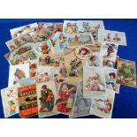 Advertising, USA Trade Cards, 40 American trade cards to include Soapine, Ayre's Cathartic Pills,